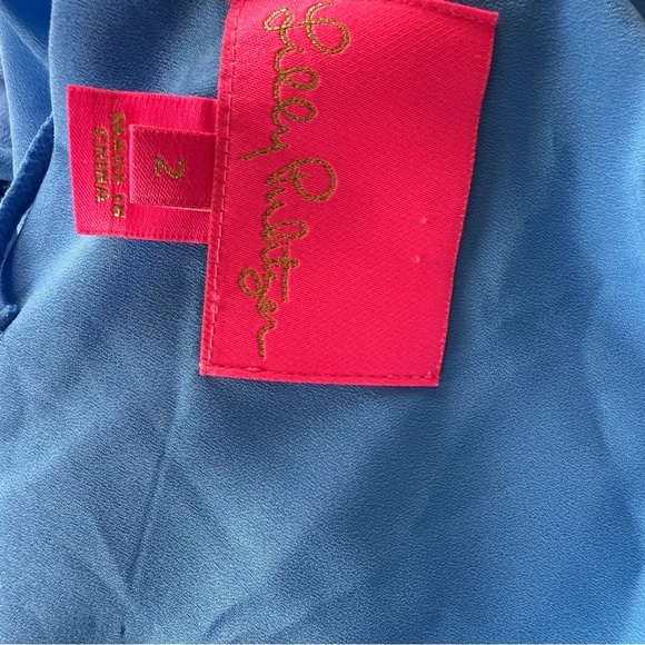 Lilly Pulitzer Size 2 Sleeveless Maurine Maxi Dress in Blue Thistle - Picture 4 of 7